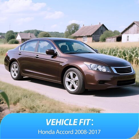أقنعة نافذة Nilight لسيارة Honda Accord 2008 2009 2010 2011 2012 2013 2014 2015 2016 2017، عاكسات الرياح للنافذة الخارجية - 4 قطع in Kuwait