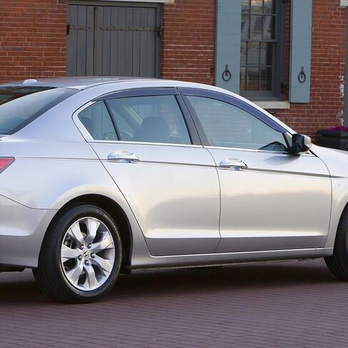 أقنعة نافذة Nilight لسيارة Honda Accord 2008 2009 2010 2011 2012 2013 2014 2015 2016 2017، عاكسات الرياح للنافذة الخارجية - 4 قطع in Kuwait