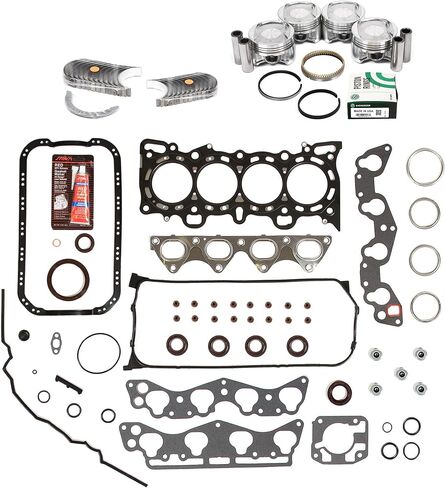 MA-4216951525-2 مجموعة حشية كاملة محامل بيستونز متوافقة مع/لهوندا سيفيك ديل سول 1.6L D16Y5 D16Y7 D16Y8 in Saudi Arabia