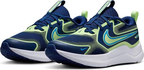 Nike Cosmic Runner Big Kids' Road Running Shoes (Blue Void/Barely Volt/University Blue) in Saudi Arabia