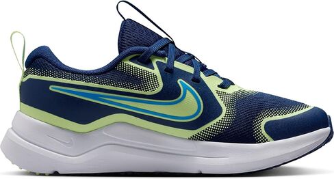 Nike Cosmic Runner Big Kids' Road Running Shoes (Blue Void/Barely Volt/University Blue) in Saudi Arabia