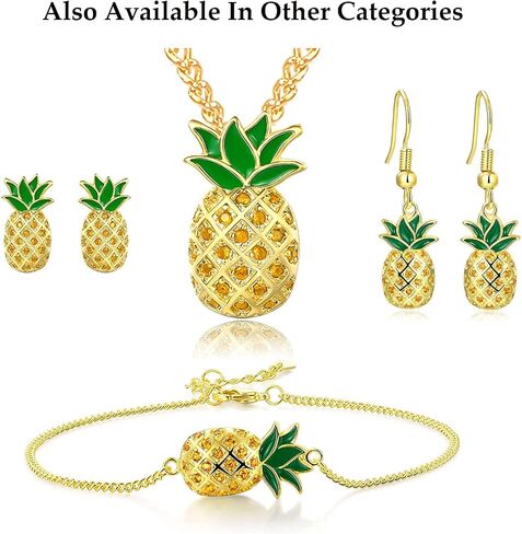 Be Like A Pineapple - Stainless Steel Sparkle Pineapple Earrings For Women - Hawaiian Ivf Summer Beach Pierced Jewelry - Best Friend Graduation Christmas Mother Day Valentine Birthday Gifts in Kuwait