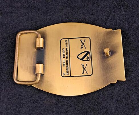 US Army 1st Cavalry Division Americas First Team, Solid Brass Belt Buckle in Saudi Arabia