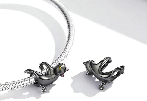 Rose Heart Bead Charms for Bracelets 925 Sterling Silver Heart Charm Paved with Cubic Zirconia and Pink Glass Dainty Love Charm for Lover Girlfriend in Saudi Arabia