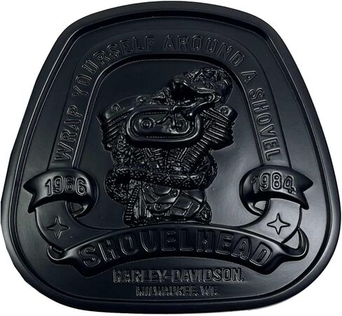 Harley-Davidson Men's Shovelhead Motorcycle Belt Buckle, Matte Black Finish in Saudi Arabia