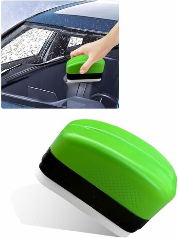 Automotive Oil Film Cleaning Brush, Clear Vision Car Glass Cleaner Prevent Rain and Fog, Reusable Windshield Cleaner Tool, Oil Film Cleaning Brush for Car Windows (1PC) in Saudi Arabia