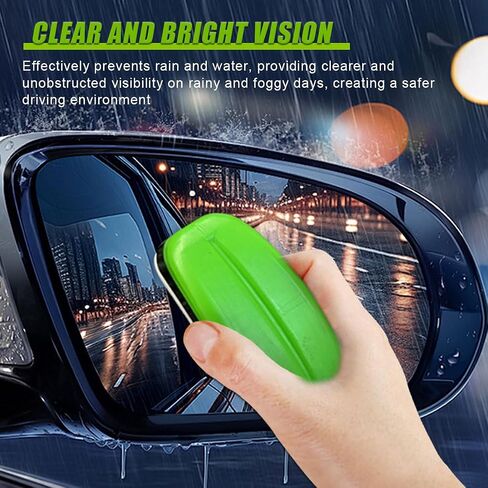 Automotive Oil Film Cleaning Brush, Clear Vision Car Glass Cleaner Prevent Rain and Fog, Reusable Windshield Cleaner Tool, Oil Film Cleaning Brush for Car Windows (1PC) in Saudi Arabia