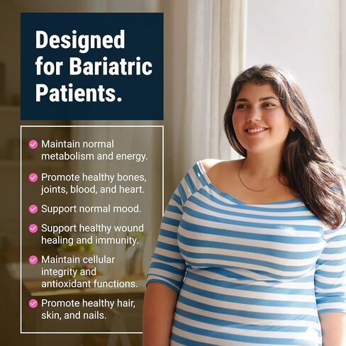 BariatricPal Multivitamin ONE 1 per Day! Bariatric Multivitamin Chewable with 45mg Iron - Mixed Berry (30 Count) in Kuwait