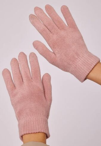 Angora Knitted Gloves for Women Made in USA in Saudi Arabia