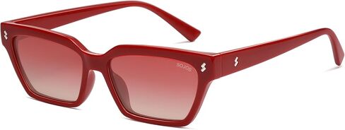 SOJOS Trendy Polarized Sunglasses Womens Men Retro Vintage 90s Cute Cat Eye Narrow Sun Glasses SJ2381 in Saudi Arabia