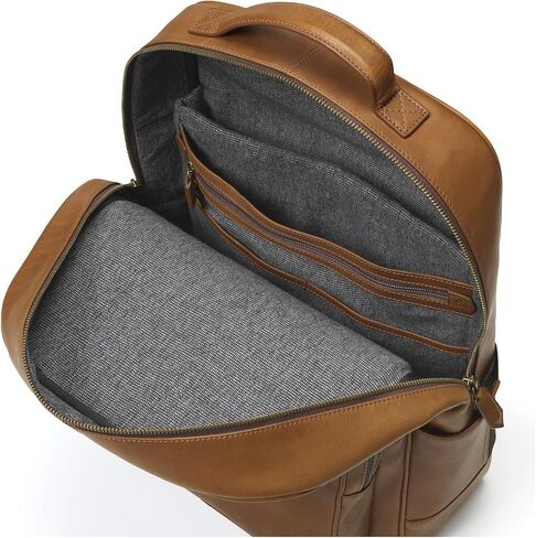 Johnston & Murphy Men's Rhodes Backpack Black Full Grain in Saudi Arabia