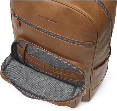 Johnston & Murphy Men's Rhodes Backpack Black Full Grain in Saudi Arabia