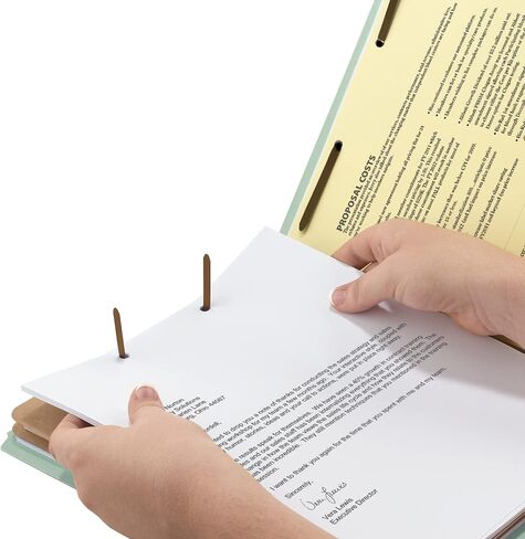 Smead 100% Recycled End Tab Classification Folder, 2 Dividers, 2" Expansion, Legal Size, Gray/Green, 10 per Box (29802) in Saudi Arabia