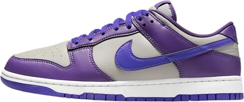 حذاء Nike Dunk Low Retro للرجال (رمادي جامعي/عنب بري/أبيض/بنفسجي فارسي) in Saudi Arabia
