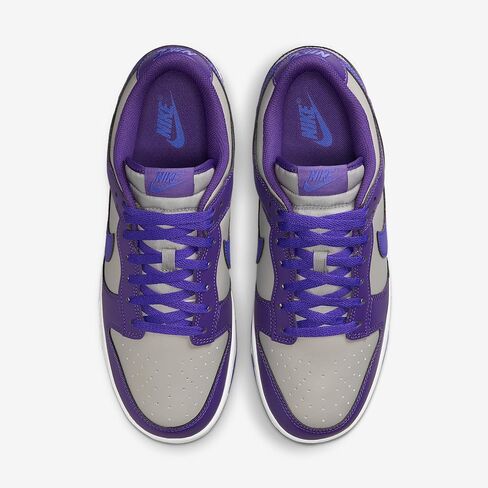 حذاء Nike Dunk Low Retro للرجال (رمادي جامعي/عنب بري/أبيض/بنفسجي فارسي) in Saudi Arabia