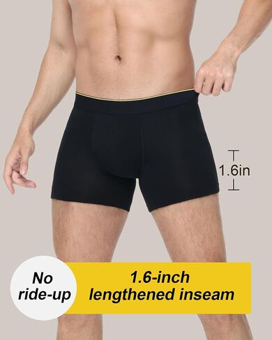 Battewa Leak Proof Underwear for Men Reusable Bladder Leakage Incontinence Boxer Briefs Odor Control 60ml Discreet Protection 3-Pack (Black X-Large) in Saudi Arabia