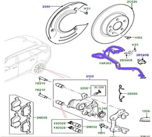 LAND ROVER Rear Brake PAD Sensor Range Rover VELAR LR090709 SADECA in Saudi Arabia