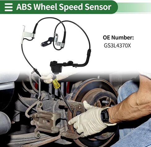 Motoforti ABS Wheel Speed Senor ABS Sensor Anti-lock Braking System Sensor for Mazda 6 2009-2013 No.GS3L4370X Front Right in Saudi Arabia