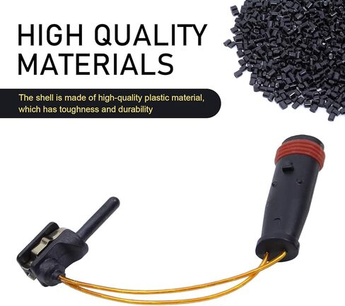 MLY 4PCS Car Front Rear Brake Pad Wear Sensor, Brake Sensor System Warning Indicator, Compatible with E350 W211 W220 C300 C350 (Black) in Saudi Arabia