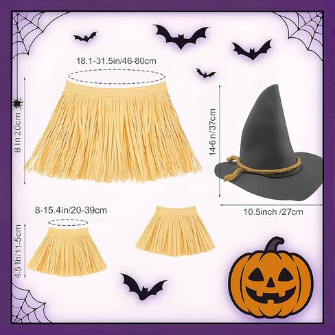 Mepase 10 أجهزة كمبيوتر شخصى هالوين فزاعة زوجين زي مجموعة الفضة قمع قبعة قفازات الفأس الفزاعة قبعة الرقبة المعصم الساق العلاقات مع ملصق القلب الأحمر للبالغين المعالج تأثيري التبعي in Kuwait