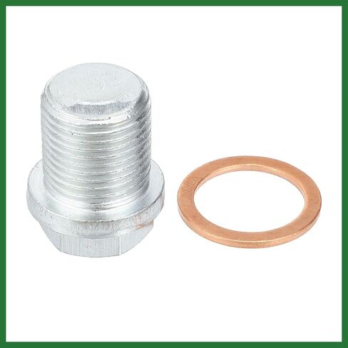 Motoforti M18x1.5 مسمار توصيل زيت المحرك الصلب مع حلقة ختم لفولفو XC60 XC90 S90 S70 C70 لفورد فوكس لون فضي طويل الأمد in Saudi Arabia