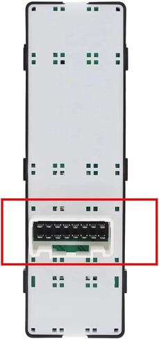 93570-3S000 سائق أمامي يسار أسود مع زر تبديل نافذة الطاقة باللون الأزرق قطعة واحدة in Saudi Arabia
