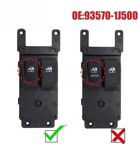 مفتاح نافذة الطاقة الكهربائية زر رافع زر 93570-1J500 1 قطعة in Saudi Arabia
