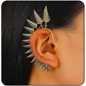 Gothic Jarring Clip Hip Hop Retro Spinal Ear Clip Punk Style Jarring Bone Stud Crawling Statement Earring Jewelry for Women in Kuwait