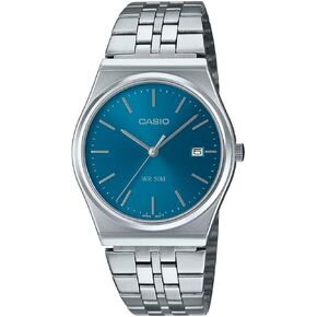 Casio MTP-B145D-2A2V Men's Vintage Stainless Steel Blue Dial 3-Hand Analog Watch in Saudi Arabia