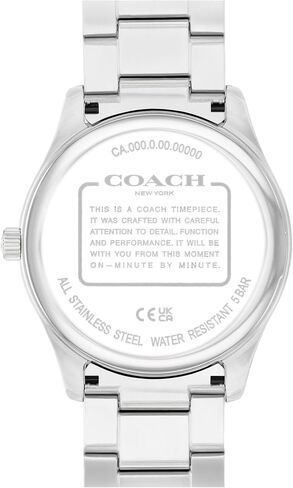 Coach Men's Oliver 3H Quartz Watch, 41mm Case Size, Stainless Steel Bracelet, Date Display, Classic for Every Day - Gift for Him in Saudi Arabia