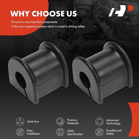 A-Premium 2 x Rear Sway Bar Bushing Kit, Compatible with Toyota FJ Cruiser 2007 2008 2009, 4WD in Saudi Arabia