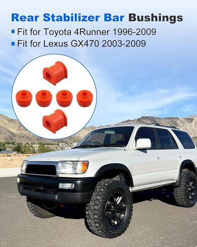 مجموعة البطانات الخلفية Sway Bar مناسبة لسيارة Toyota 4Runner 1996-2009، مناسبة لسيارة Lexus GX470 2003-2009، استبدال 8.5142R، قطر 19 مم in Saudi Arabia