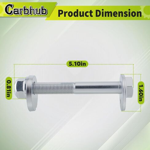 Carbhub Front Shaft Rear Lower Control Arm Alignment Cam Bolts Compatible with Nissan Armada 2012-2015 Frontier 2005-2021 Pathfinder 2005-2012 Xterra 2005-2015 for Infiniti QX56 Replace 54580-7S000 in Saudi Arabia