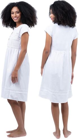 The 1 for U Victorian Nightgown - Women Nightgown, Daphne 100% Cotton Gown in Saudi Arabia