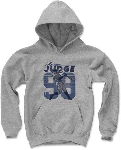 500 LEVEL Kids Aaron Judge Grey Long Sleeve Hoodie - Aaron Judge Retro in Saudi Arabia