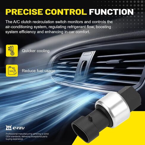 A/C Clutch Cycle Switch Compatible with Chevy Silverado, Tahoe, Suburban, Express, GMC Safari, Savana, Yukon, Replaces 15035084, 1132749, 15144494, for Cadillac Escalade in Saudi Arabia