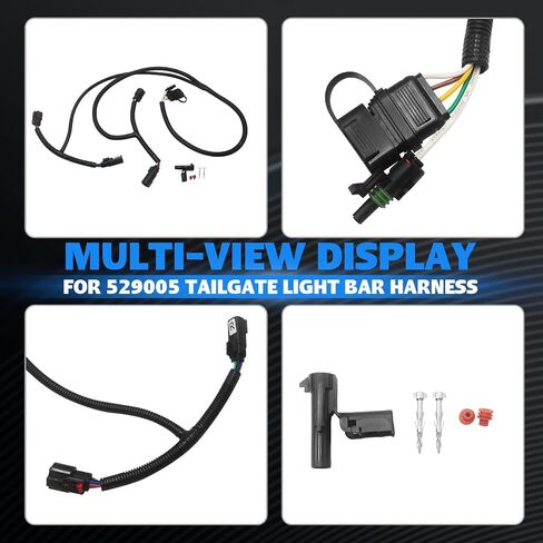 529005 Tailgate Light Bar Harness for Chevrolet Silverado 2019-2022 GMC Sierra 1500 2500 3500 HD 2019-2024 Compatible with Redline LED Tailgate Light Bar in Saudi Arabia