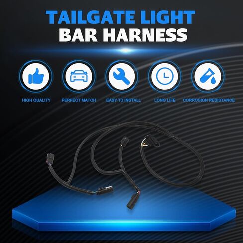 529005 Tailgate Light Bar Harness for Chevrolet Silverado 2019-2022 GMC Sierra 1500 2500 3500 HD 2019-2024 Compatible with Redline LED Tailgate Light Bar in Saudi Arabia