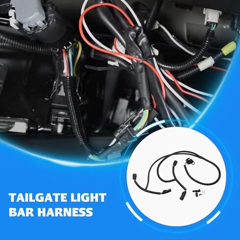 529005 Tailgate Light Bar Harness for Chevrolet Silverado 2019-2022 GMC Sierra 1500 2500 3500 HD 2019-2024 Compatible with Redline LED Tailgate Light Bar in Saudi Arabia