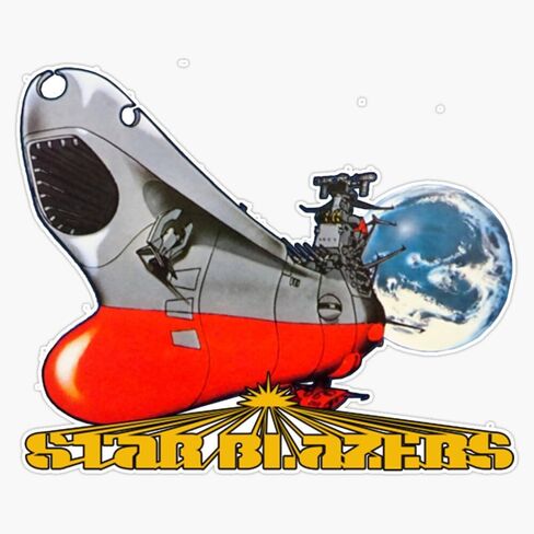MAGNET Star Blazers Magnetic Vinyl Sticker Decal Magnet 5" in Saudi Arabia