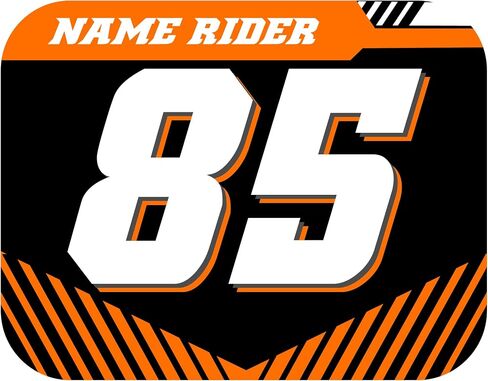 Number Plate Decal Stickers, Multiple Designs with Custom Name, Number, Size & Colors, Set of 3 in Saudi Arabia