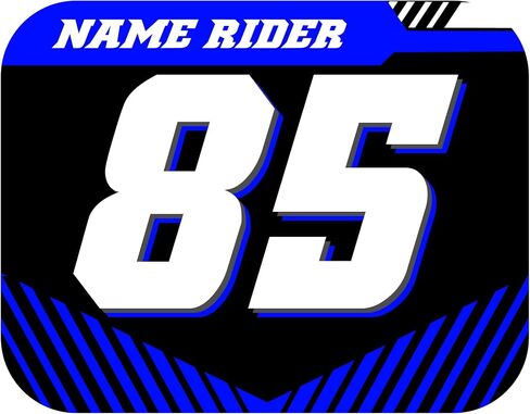 Number Plate Decal Stickers, Multiple Designs with Custom Name, Number, Size & Colors, Set of 3 in Saudi Arabia