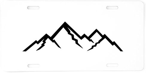 لوحة ترخيص من الألومنيوم من CafePress Mountains، لوحة ترخيص أمامية، بطاقة زينة in Saudi Arabia