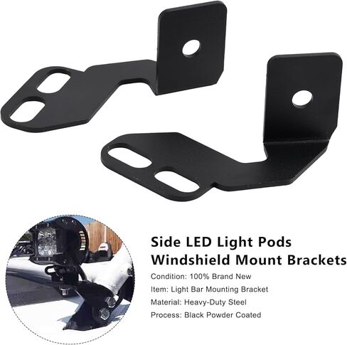 دعامات تثبيت على الزجاج الأمامي من Topteng Side 4 بوصات LED عالمية لـ Kawasaki Teryx 750 2010-2023، Teryx 800 2014-2023، Teryx4 750 2012-2024، Teryx4 800 2015-2024 in Kuwait
