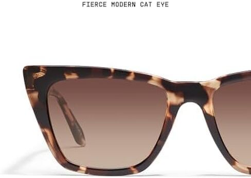 Quay - Womens Sunglasses, Polarized Cat Eye Lenses with UV Protection (Narrow Down, Black) in Saudi Arabia