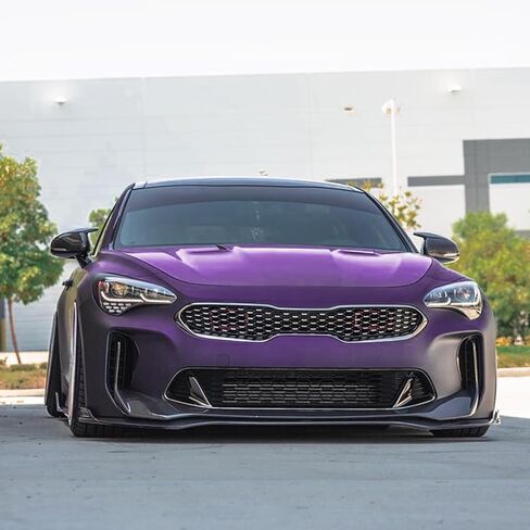 Car Front Spoiler Lip Kit Splitter for Kia Stinger GT 2018-2024 Black in Saudi Arabia