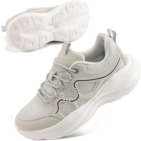 Aomigoct Womens Walking Sneakers Shoes: Comfortable Lightweight Tennis Shoe for Casual Running in Saudi Arabia