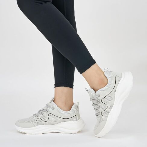 Aomigoct Womens Walking Sneakers Shoes: Comfortable Lightweight Tennis Shoe for Casual Running in Saudi Arabia