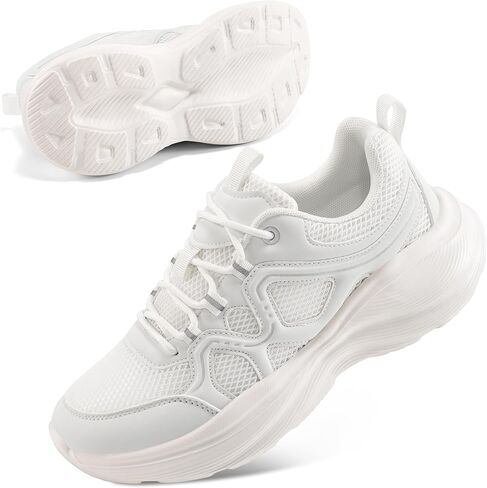 Aomigoct Womens Walking Sneakers Shoes: Comfortable Lightweight Tennis Shoe for Casual Running in Saudi Arabia