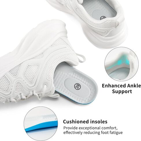 Aomigoct Womens Walking Sneakers Shoes: Comfortable Lightweight Tennis Shoe for Casual Running in Saudi Arabia